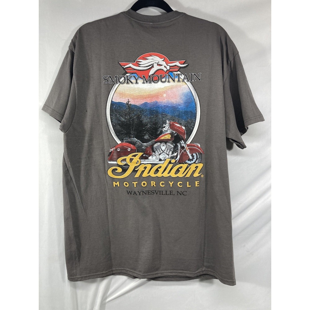 INDIAN Motorcycles Smoky mountain Wayneville, NC Shirt Size Large New